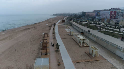 В Дербенте появились новая велосипедная и прогулочная дорожки вдоль моря