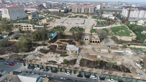 Благоустройство парка Сулеймана Стальского вышло на финишную прямую
