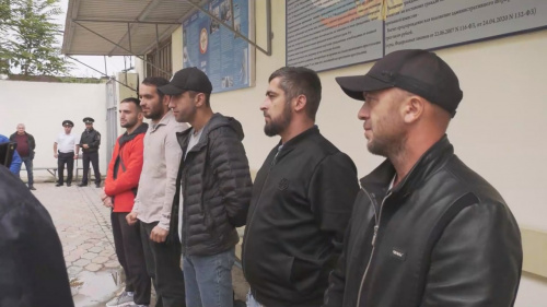 Проводили очередных мобилизованных из Дербента, Дербентского района и Дагестанских Огней